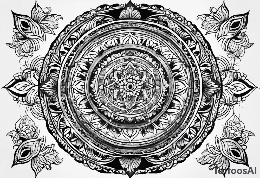 mandala tatto tattoo idea