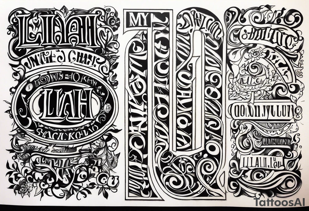 My'Liah tattoo idea