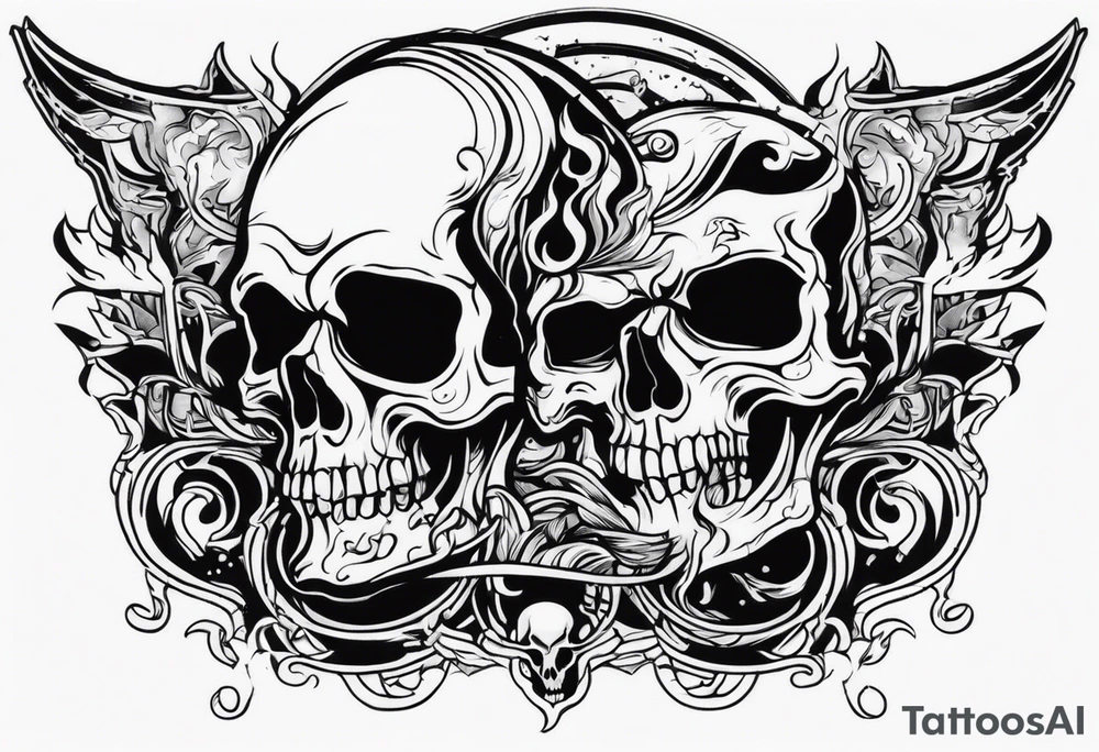 Weld,skulls,flames,sparks tattoo idea