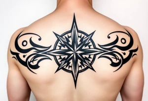 Compass rose tattoo idea