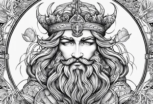 GEMINIS CON POSEIDON tattoo idea