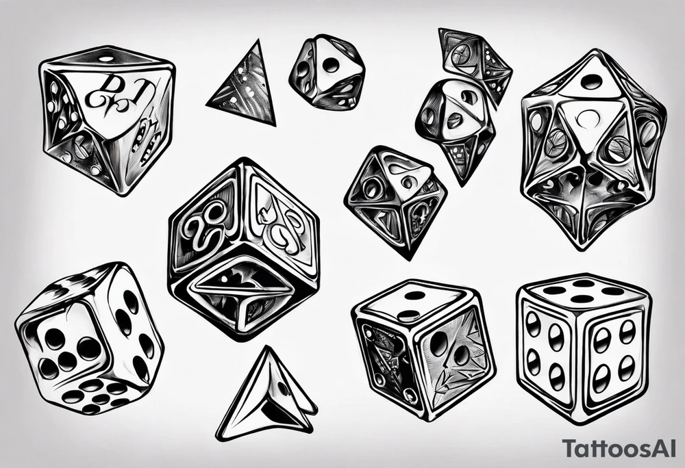 double dice tattoo idea