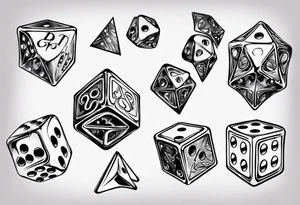 double dice tattoo idea