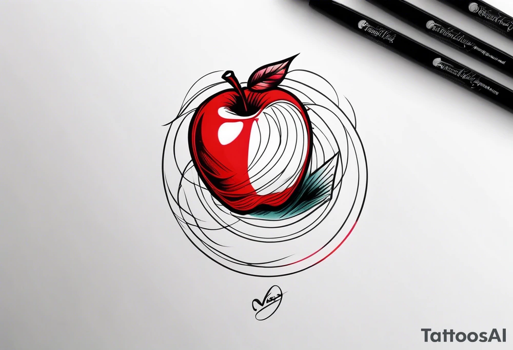 Red Apple tattoo idea