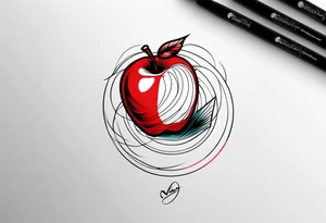 Red Apple tattoo idea