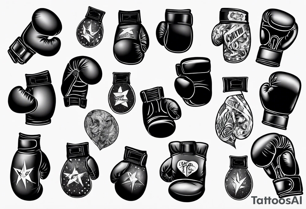 boxing gloves tattoo idea