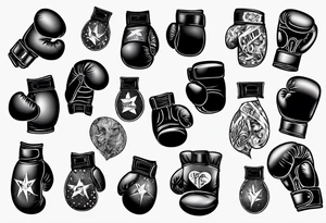 boxing gloves tattoo idea
