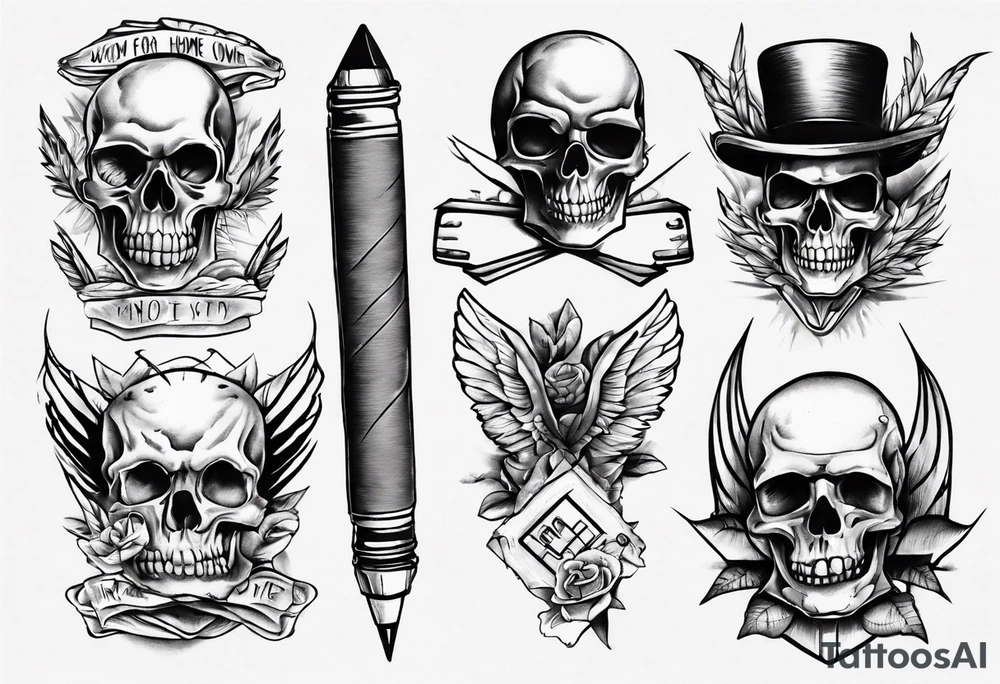 working from home tattoo idea