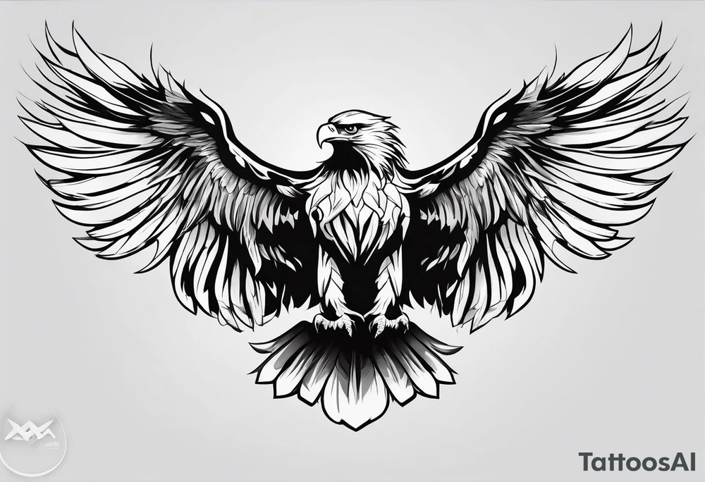 Eagle wing for arm tattoo idea