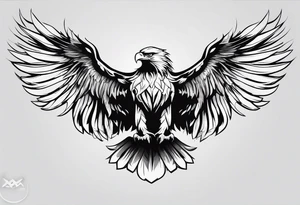 Eagle wing for arm tattoo idea