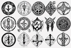 norse gods rune tattoo idea