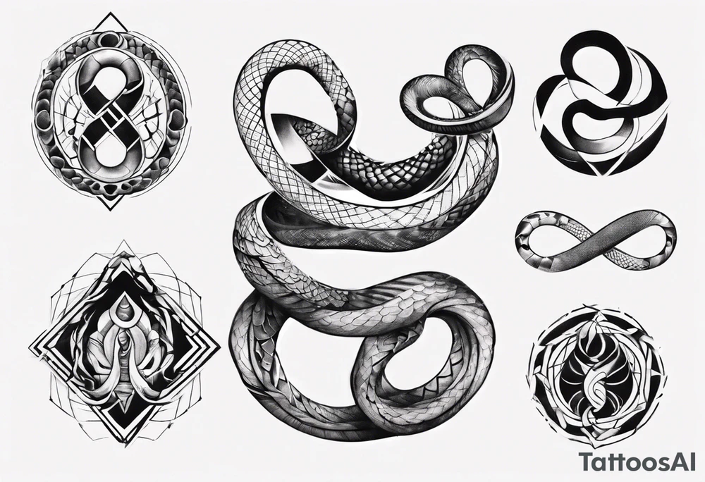 infinity snake tattoo idea