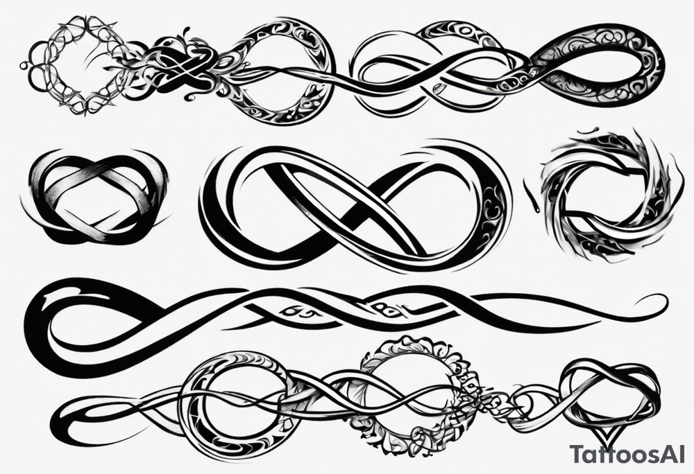 simple infinity loop tattoo idea