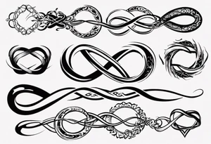 simple infinity loop tattoo idea