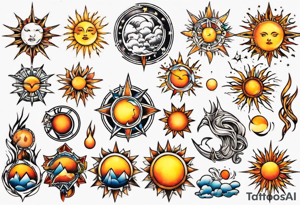 sonne tattoo idea