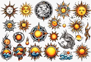 sonne tattoo idea