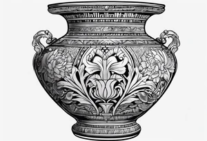drawing ancient vase tattoo idea