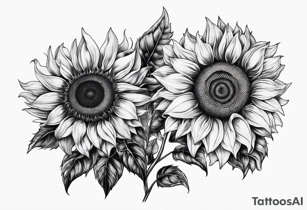 Sunflower tattoo idea