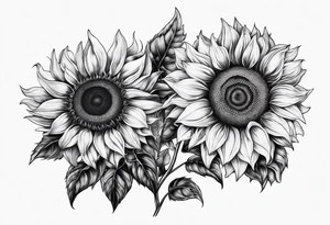 Sunflower tattoo idea