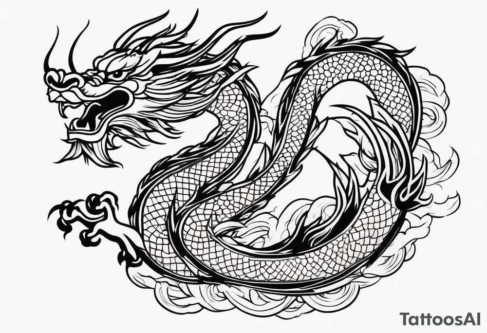 Traditional Chinese Dragon tattoo idea