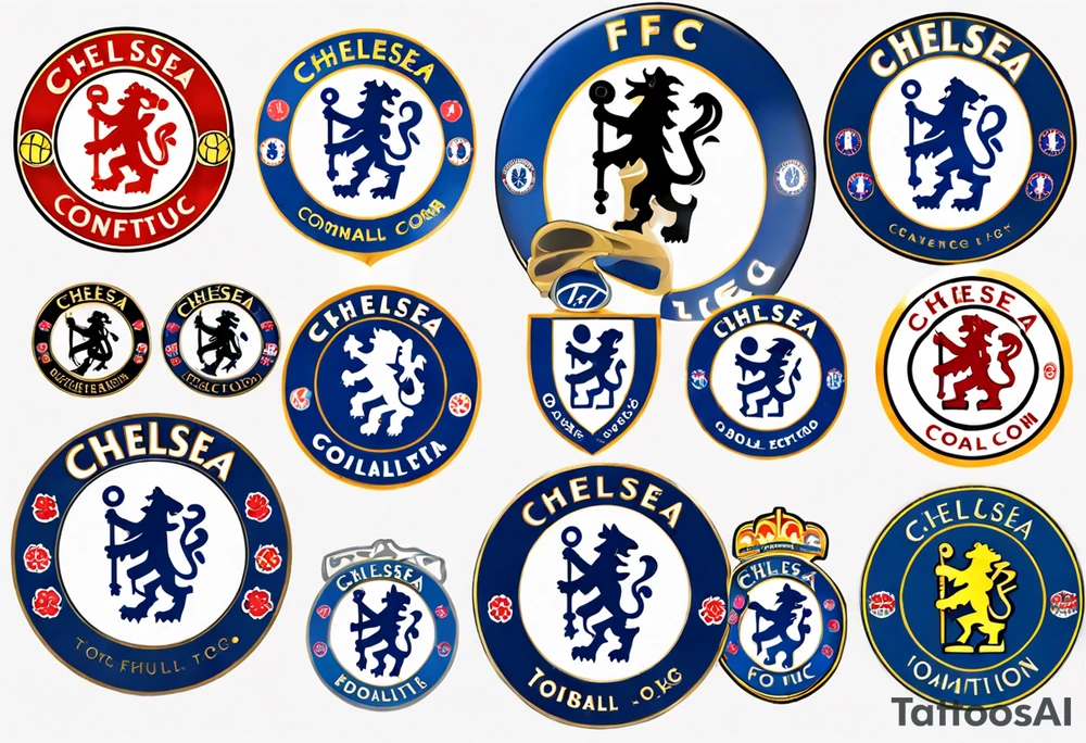 chelsea fc badge tattoo idea