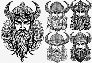 Basic viking tattoo with a symbolic 6 representing 6 brothers tattoo idea