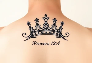 proverbs 12:4 crown small tattoo tattoo idea