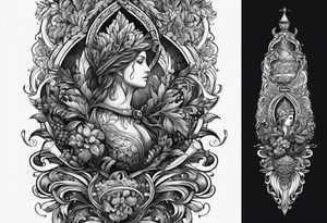 Lebensbaum mit WURZELN, Noten, Sternzeichen Waage tattoo idea