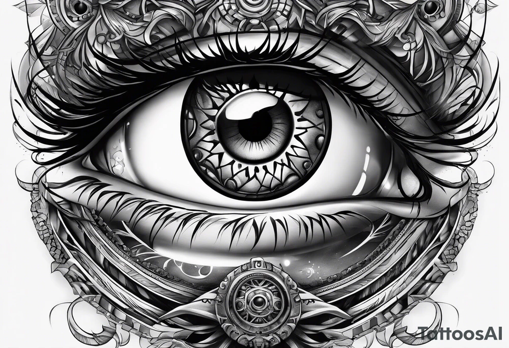 Eyes within infinity tattoo idea