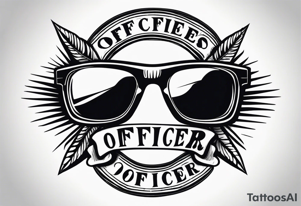 sunglasses Officer tattoo idea