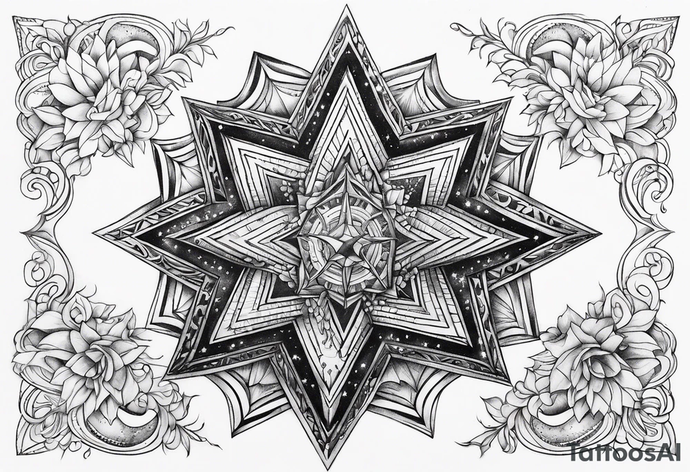 A star in the sky tattoo idea