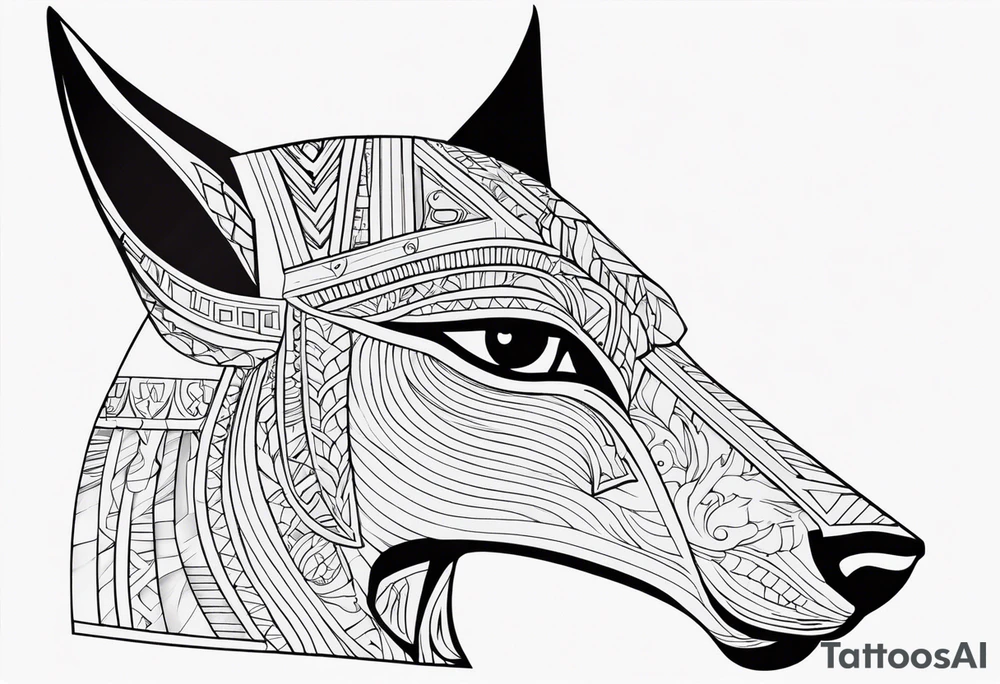 olho de anubis tattoo idea