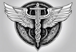 caduceus tattoo idea