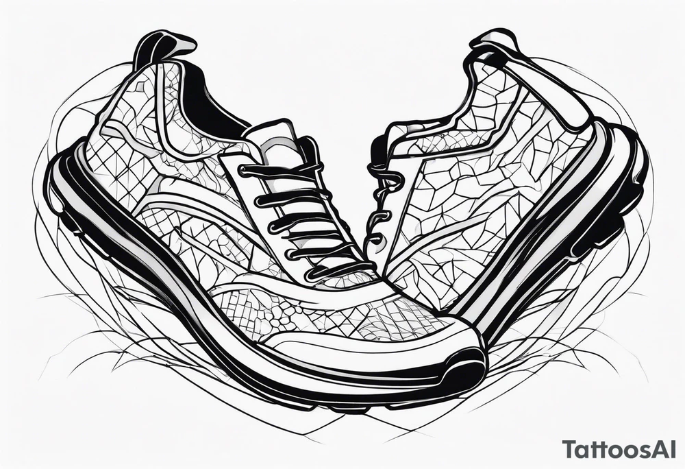 foot race tattoo idea