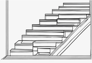 Literally just an outline of stairs tattoo idea