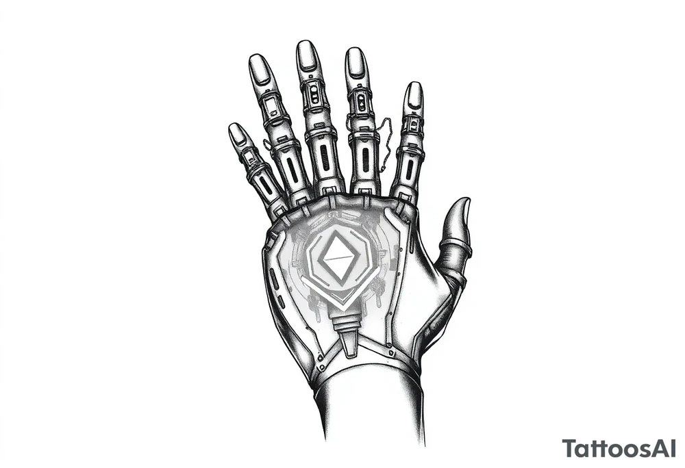 Hacker’s Hand with Glowing Chips and Wires
A mechanical hand with fingers covered in data ports and cybernetic tattoos.
Holographic projections floating from the palm—could be code, a cityscape, or a warning symbol.
Can symbolize hacking, control, or knowledge. tattoo idea