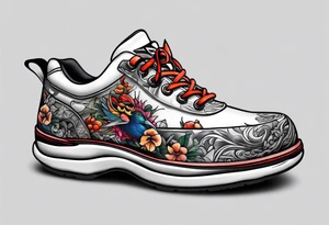 Scary shoe bill bird tattoo idea