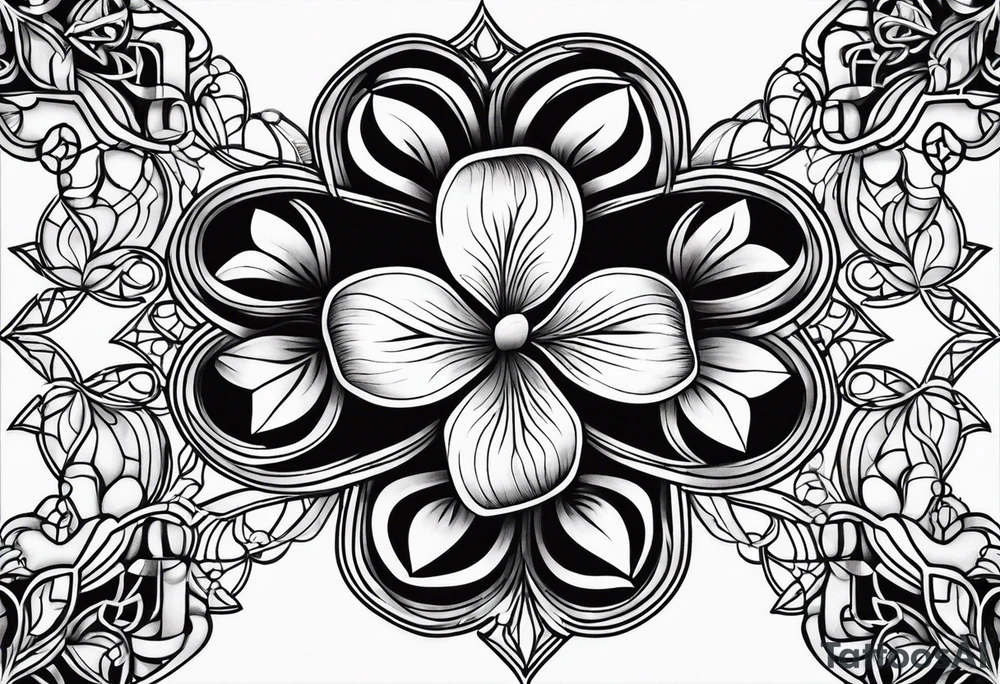 Four leaf clover tattoo idea