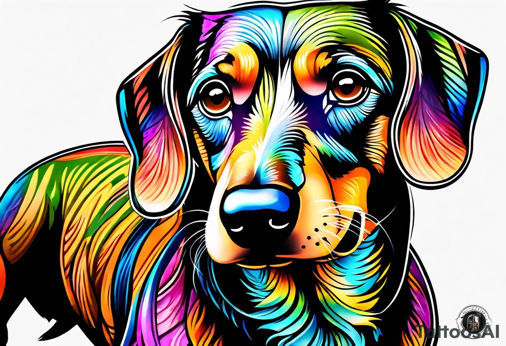 dachshund bark tattoo idea