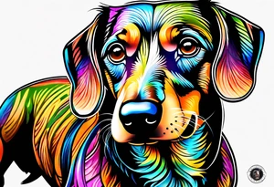 dachshund bark tattoo idea
