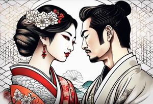 Couple tattoo tattoo idea