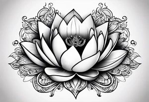 lotus flower AND para siempre tattoo idea