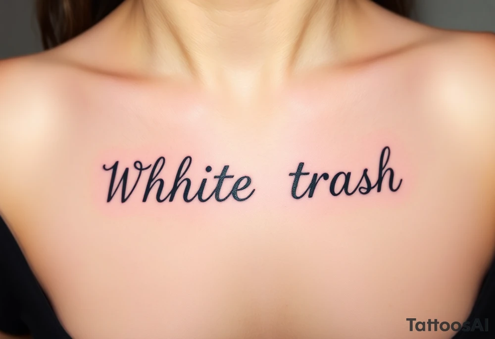 White trash tattoo idea