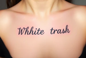 White trash tattoo idea