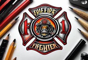 firefighter logo tattoo idea