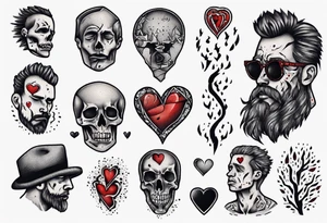 heartbroken man tattoo idea