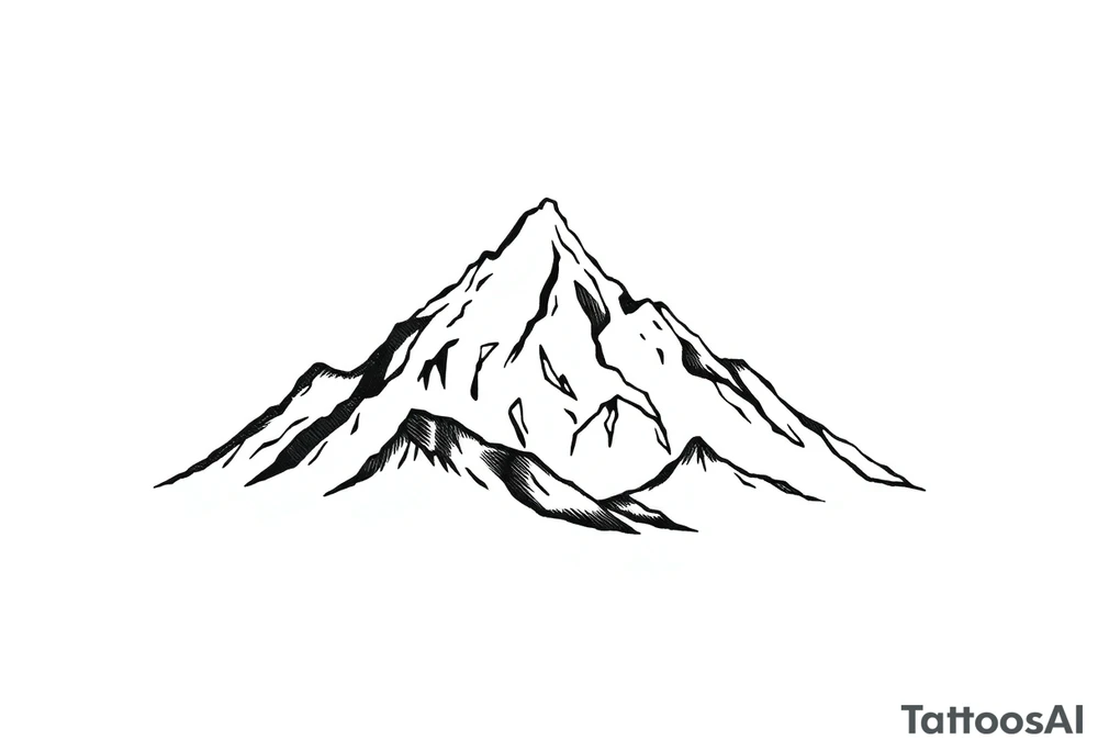 Mountain tattoo idea