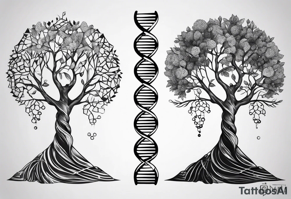 dna tree tattoo idea