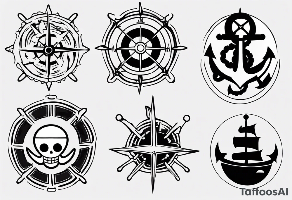 symbol one piece marine tattoo idea