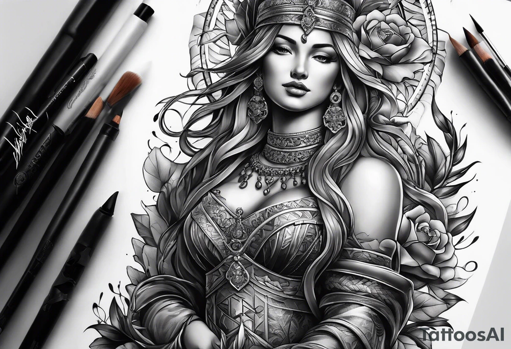 Römische Statue tattoo idea